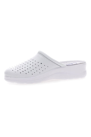 Weiße rutschfeste Hausschuhe mit anatomischem Fußbett Best Medical 2883