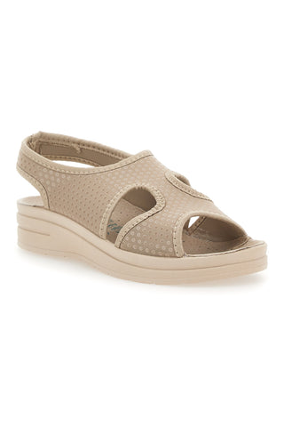 Sandali Beige con Tomaia in Vera Pelle BIO UP 721