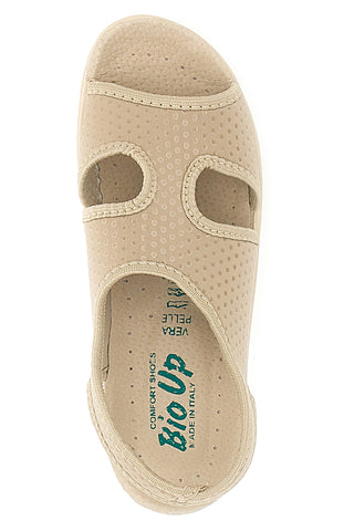 Sandali Beige con Tomaia in Vera Pelle BIO UP 721