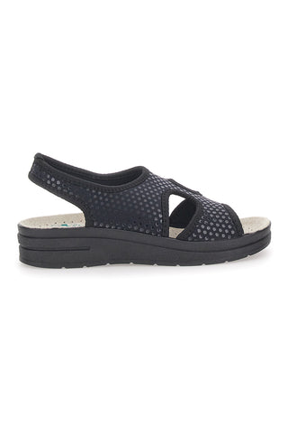 Sandali Blu con Tomaia in Vera Pelle BIO UP 721