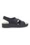 Blaue Sandalen mit Obermaterial aus echtem Leder BIO UP 721