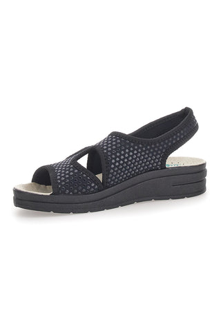 Sandali Blu con Tomaia in Vera Pelle BIO UP 721