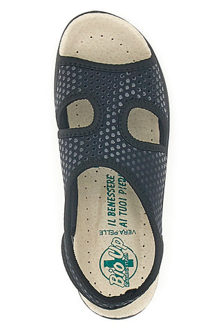 Sandali Blu con Tomaia in Vera Pelle BIO UP 721