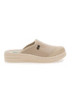 Ciabatte Beige con Tomaia in Pelle Effetto Lucido BIO UP 753