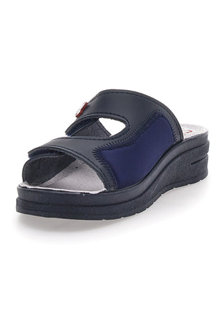 Ciabatte Professionali In Vera pelle blu Made in Italy MRS CHEF 1781