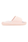 Rosa Gummi-Slipper mit breitem, verziertem Fußbett 2T2L 1055