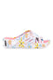 Ciabatte floreali multicolor con fascia incrociata 2T2L 711