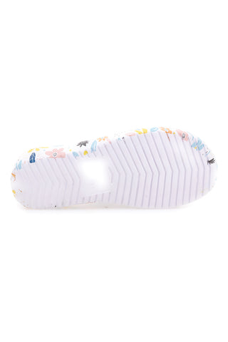 Ciabatte floreali viola multicolor fascia incrociata 2T2L 711