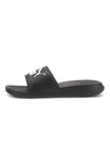 Ciabatte nere con logo bianco Puma Popcat 20 Jr