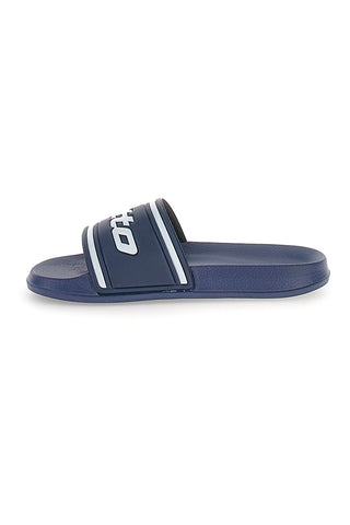 Ciabatte blu con logo Lotto MIDWAY IV SLIDE JR