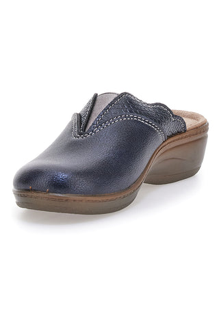 Ciabatte blu con profilo ondulato e plantare comfort Inblu 79 LY