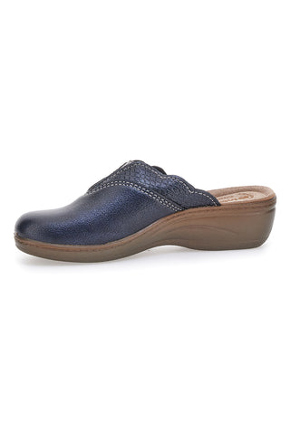 Ciabatte blu con profilo ondulato e plantare comfort Inblu 79 LY