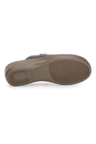 Ciabatte blu con profilo ondulato e plantare comfort Inblu 79 LY