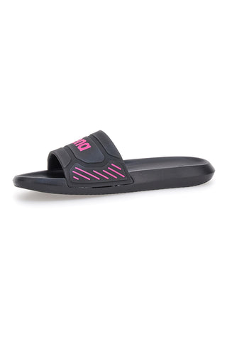 Schwarze Hausschuhe mit rosa Logo Arena 10563300