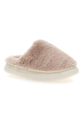 Superga S45U866 – Hausschuhe aus rosa Plüschstoff