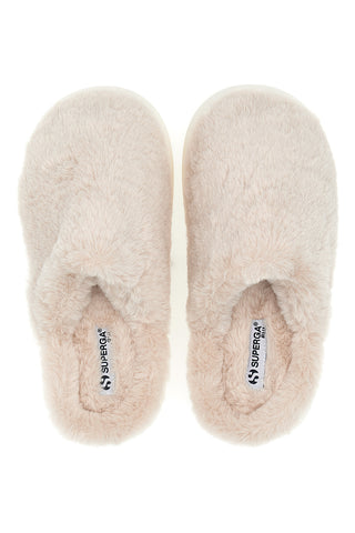 Superga S45U866 – Hausschuhe aus rosa Plüschstoff