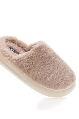 Superga S45U866 – Hausschuhe aus rosa Plüschstoff