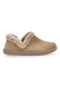 Beige Hausschuhe mit Pelzbesatz und warmer Innenseite Gaia Mania GG463