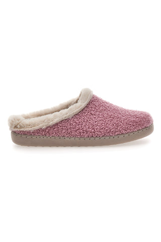 Pantofole rosa in tessuto effetto teddy con interno con pelo Gaia Mania GG549