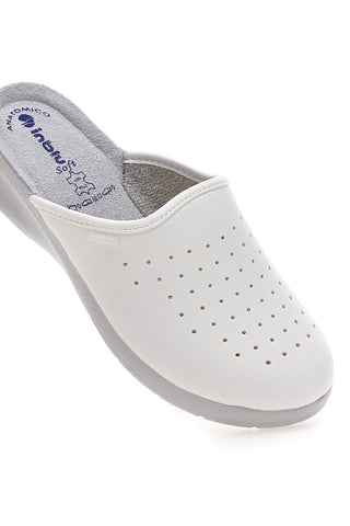 Ciabatte professionali bianche traforate con plantare anatomico Inblu 5033