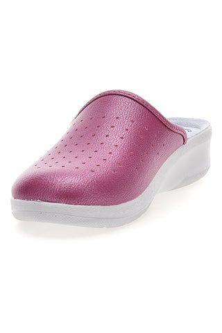 Professionelle perforierte Fuchsia-Hausschuhe mit anatomischer Innensohle Inblu 5033N