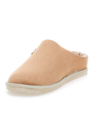 Beige Hausschuhe mit Inblu 45 CS Fellfutter