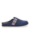 Inblu 42 CS blaue Hausschuhe mit verstellbarer Schnalle und Komfortsohle