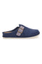 Inblu 42 CS blaue Hausschuhe mit verstellbarer Schnalle und Komfortsohle