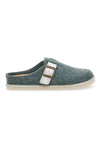 Grüne Slipper mit verstellbarer Schnalle und Inblu 42 CS Komfortsohle