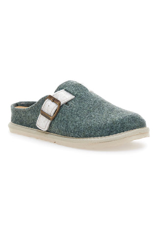 Grüne Slipper mit verstellbarer Schnalle und Inblu 42 CS Komfortsohle