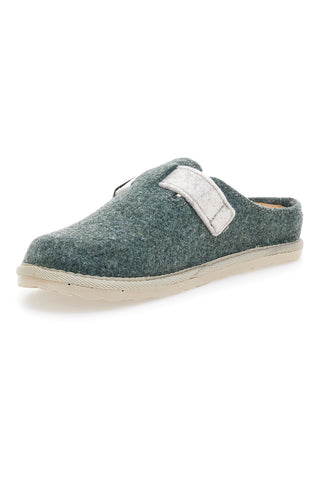 Grüne Slipper mit verstellbarer Schnalle und Inblu 42 CS Komfortsohle