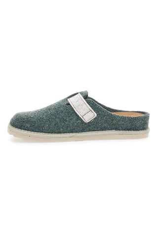 Grüne Slipper mit verstellbarer Schnalle und Inblu 42 CS Komfortsohle