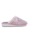 Ciabatte rosa in tessuto peluche con cuore Inblu 110 LB