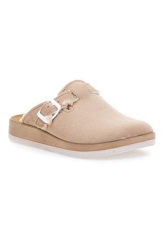Beige Hausschuhe mit Schnalle und warmem Futter Inblu 39 CT