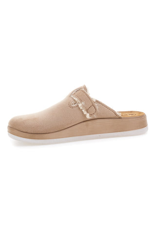 Beige Hausschuhe mit Schnalle und warmem Futter Inblu 39 CT