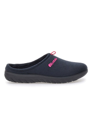 Ciabatte nere con logo rosa e sottopiede imbottito Inblu 37 ET