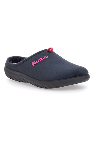 Ciabatte nere con logo rosa e sottopiede imbottito Inblu 37 ET