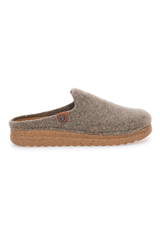 Ciabatte beige in feltro con suola ergonomica Plocadi 11902LO