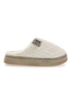 Ciabatte beige in tessuto teddy Coveri World 25847