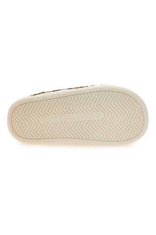 Coveri World 25805 Hausschuhe aus Kunstfell mit Leopardenmuster