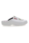 Ciabatte professionali bianche con ricamo floreale The Mrs Chef 5533