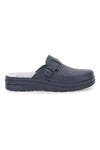 Professionelle blaue Hausschuhe mit Schnalle und Innensohle aus echtem Bio UP 728 Leder