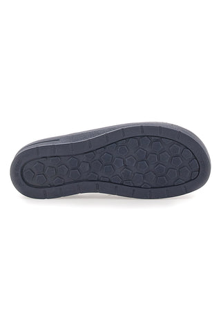 Professionelle, perforierte blaue Hausschuhe mit Innensohle aus echtem Bio-UP-729-Leder