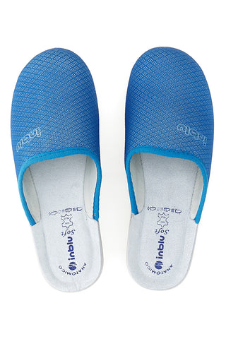 Pantofole blu con sottopiede anatomico Inblu 52 BJ