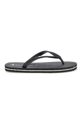 Schwarze Flip-Flops mit schwarzem Riemen Champion Big classic evo ii
