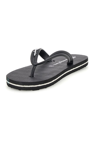 Infradito nere con fascetta nera Champion Big classic evo ii