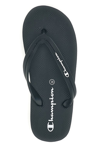 Infradito nere con fascetta nera Champion Big classic evo ii