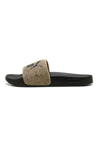 Ciabatte da Piscina nere con fascia animalier Puma Leadcat 2.0 Topcat