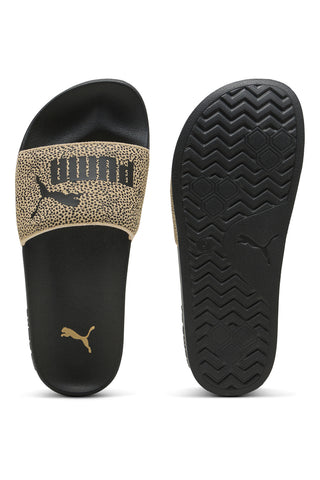 Ciabatte da Piscina nere con fascia animalier Puma Leadcat 2.0 Topcat
