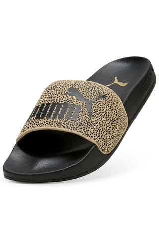 Ciabatte da Piscina nere con fascia animalier Puma Leadcat 2.0 Topcat